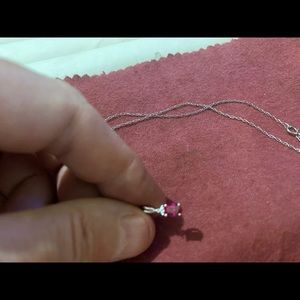 LADIES RUBY NECKLACE